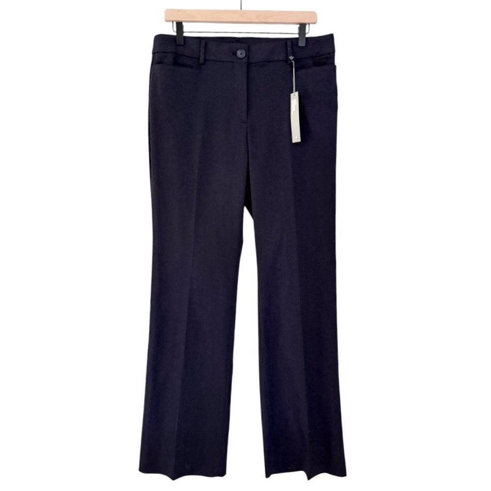 NWT Loft‎ Wide Leg Curvy Trouser Pants Small Plaid Pattern Red Blue Black Size 6